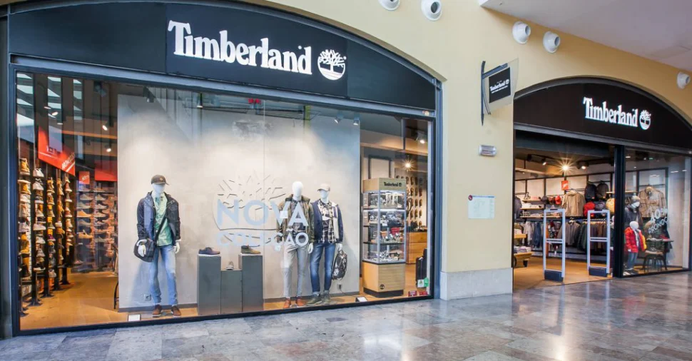 Interior da loja Timberland