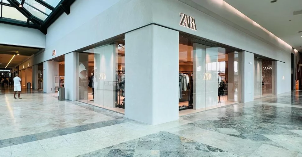 Interior da loja Zara