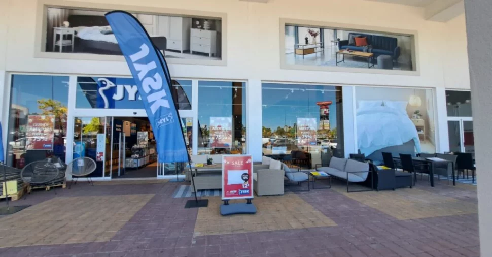 Interior da loja JYSK